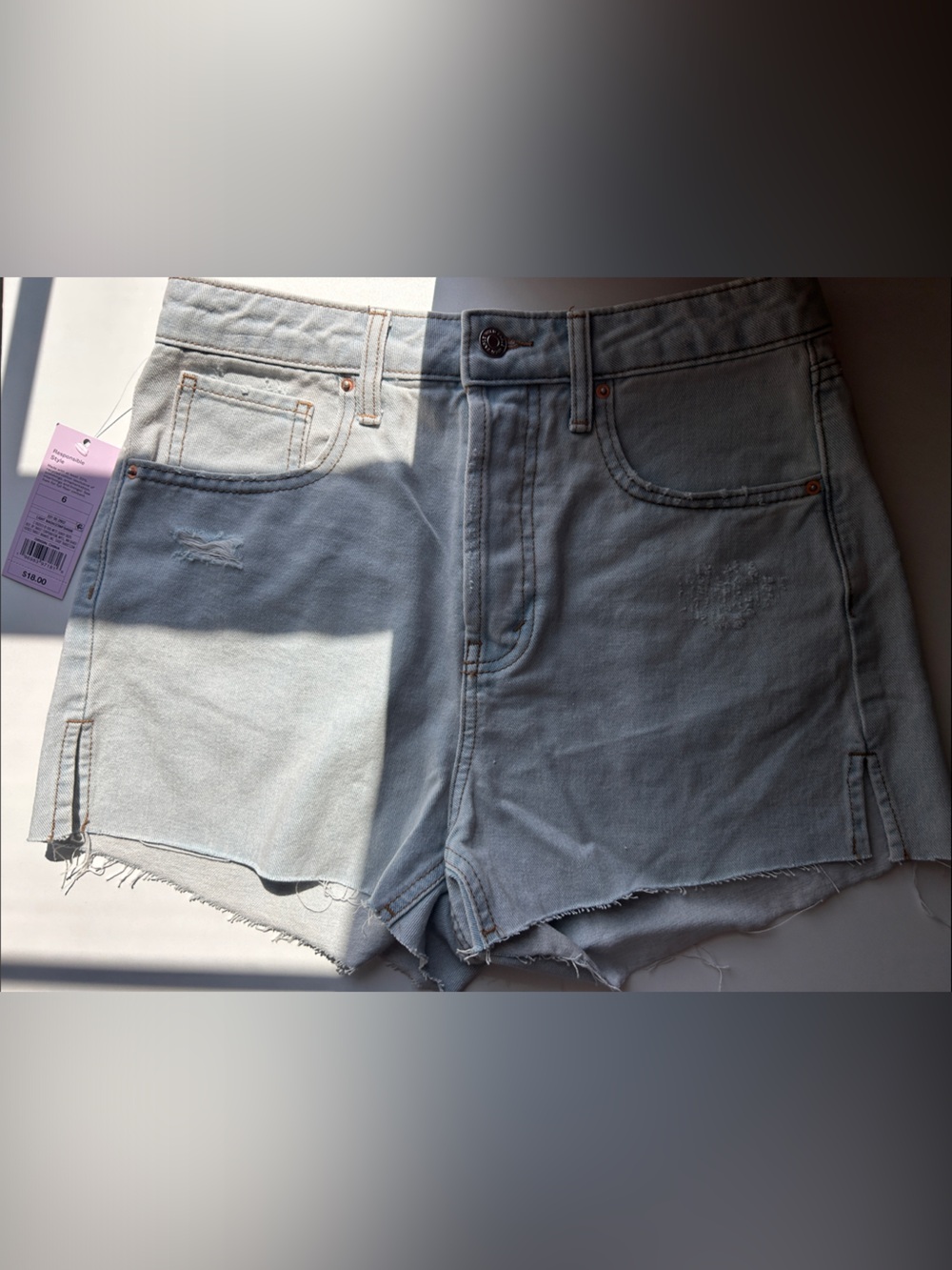 wild fable Light Blue Distressed Denim Shorts